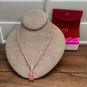 Crystal Haze Bear Necklace